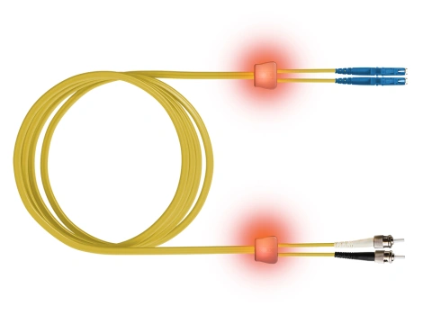 FO LED Patch Cord, Duplex, E2000/ST, E09/125 OS2, 10m
