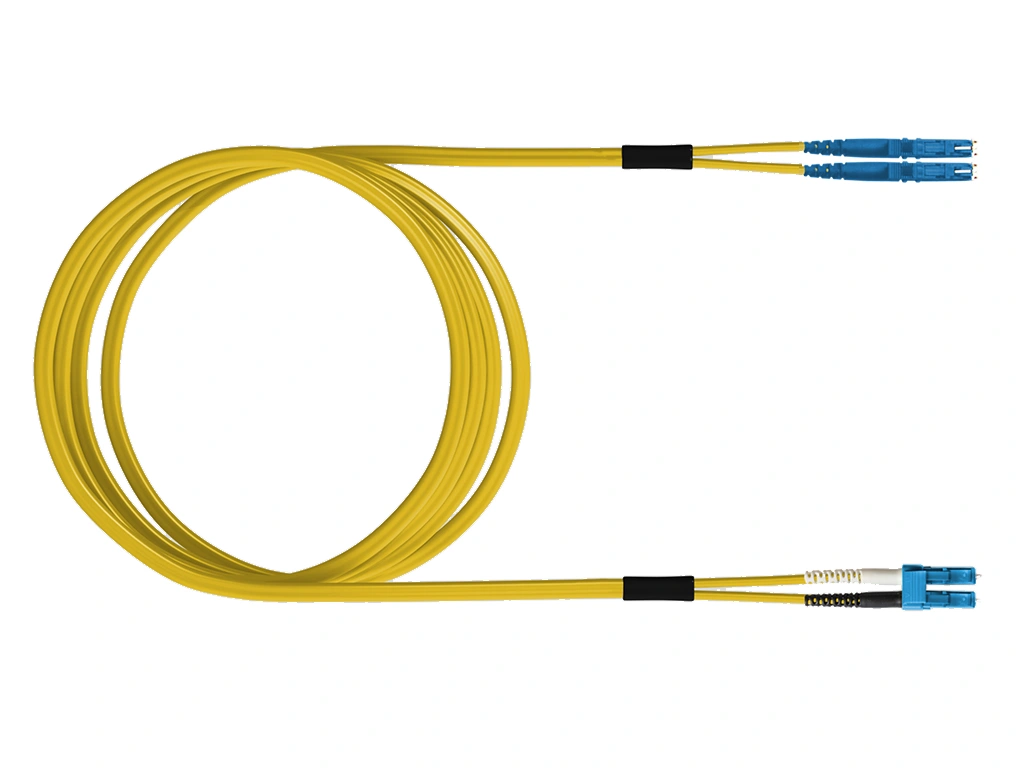 FO Patch Cord Premium, Duplex, LCD/E2000, E09/125, OS2, 2m