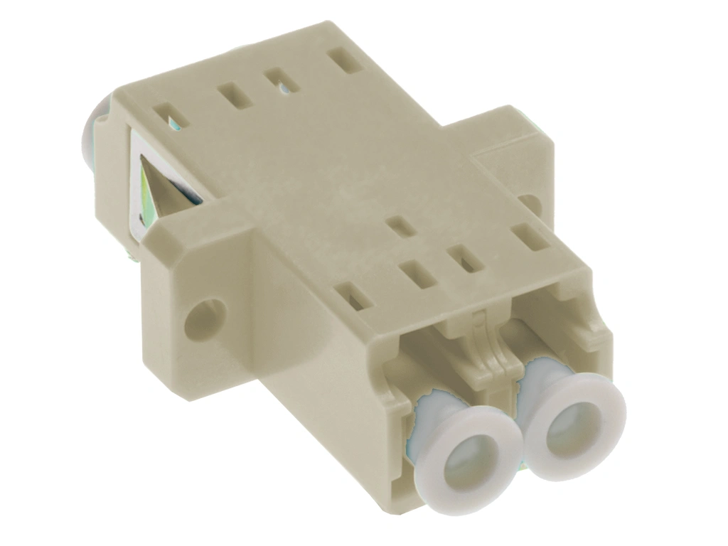 Standard LC-Duplex Coupling MM Polymer case beige