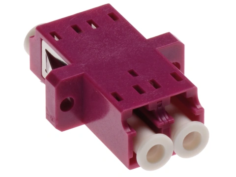 Standard LC-Duplex Coupling MM Polymer case Violett