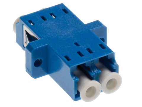 Standard LC-Duplex Coupling SM Polymer Ceramic case blue