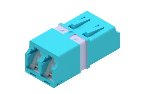 Premium LC-Duplex Coupling MM Polymer case aqua