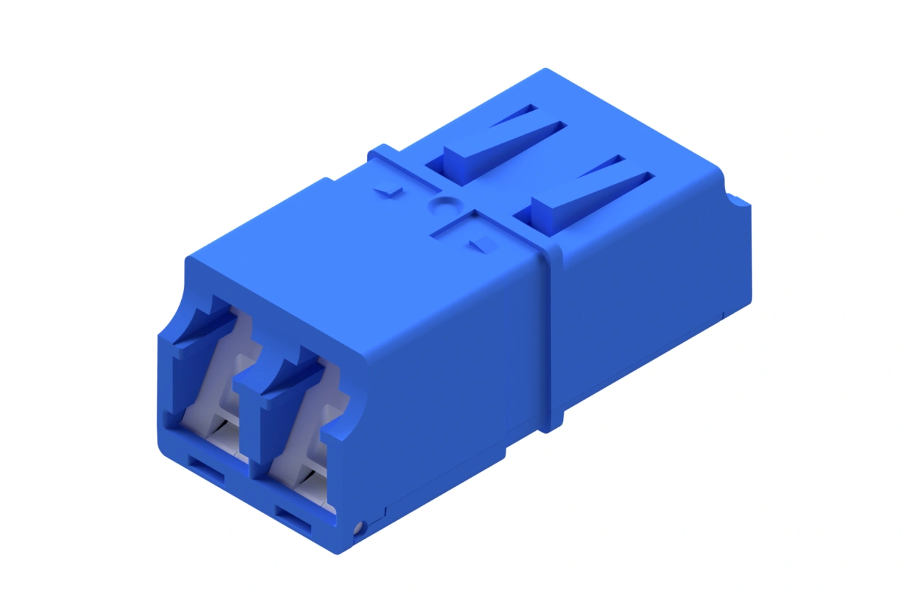 Premium LC-Duplex Coupling SM Polymer Ceramic case blue
