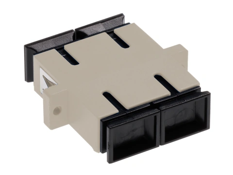 Standard SC-Duplex Coupling MM Polymer case beige