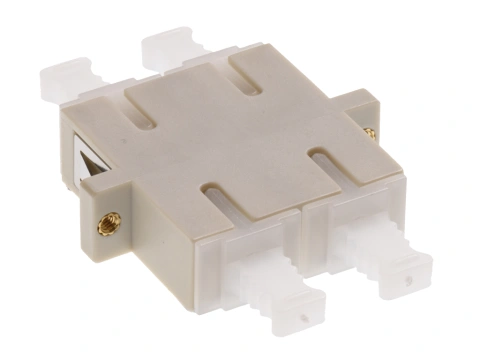 Premium SC-Duplex Coupling MM Polymer case beige