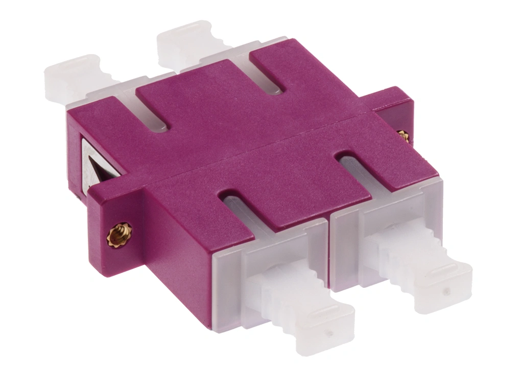 Premium SC-Duplex Coupling MM Polymer case Violett