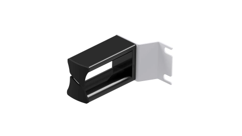 Cable guide 2k 75mm RAL7035 (set are 2pcs.)