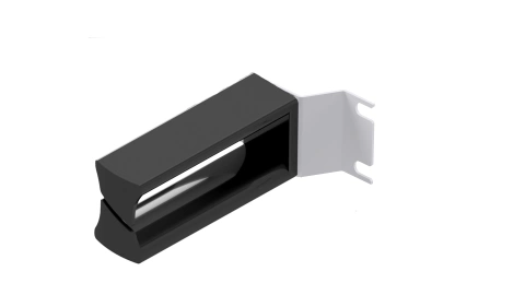 Cable guide 2k 100mm RAL7035 (set are 2pcs.)