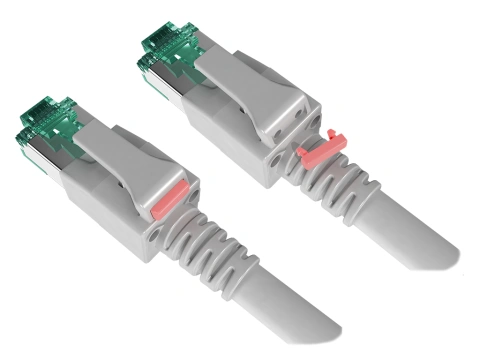 Set plăcuţă marcare roz Patchcord cu LED (100 buc)