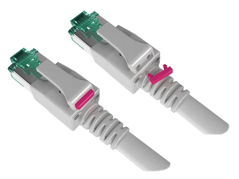 Set plăcuţă marcare magenta Patchcord cu LED (100 buc)