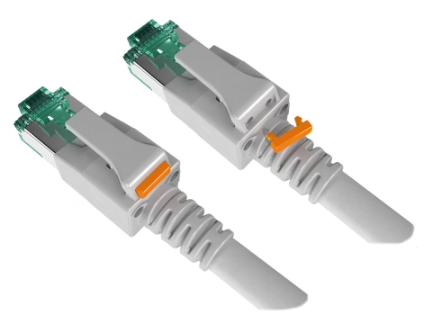 Set plăcuţă marcare portocaliu Patchcord cu LED (100 buc)