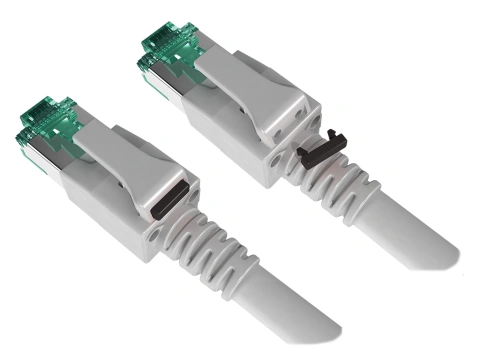 Set plăcuţă marcare negru Patchcord cu LED (100 buc)
