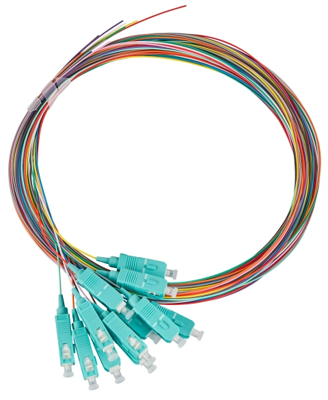 Pigtail FO SC, 50/125µm OM3, 2.0m, Easy Strip, 12pcs