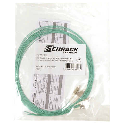 Pigtail LC, 50/125µm OM3, 2m, Easy Strip,Aqua,4buc_4