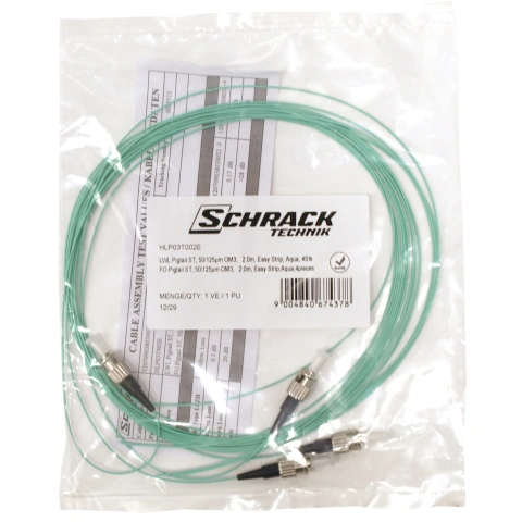 Pigtail ST, 50/125µm OM3, 2m, Easy Strip,Aqua,4buc_4