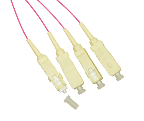 Pigtail SC, 50/125µm OM4, 2m, Easy Strip, Violet,4buc_1