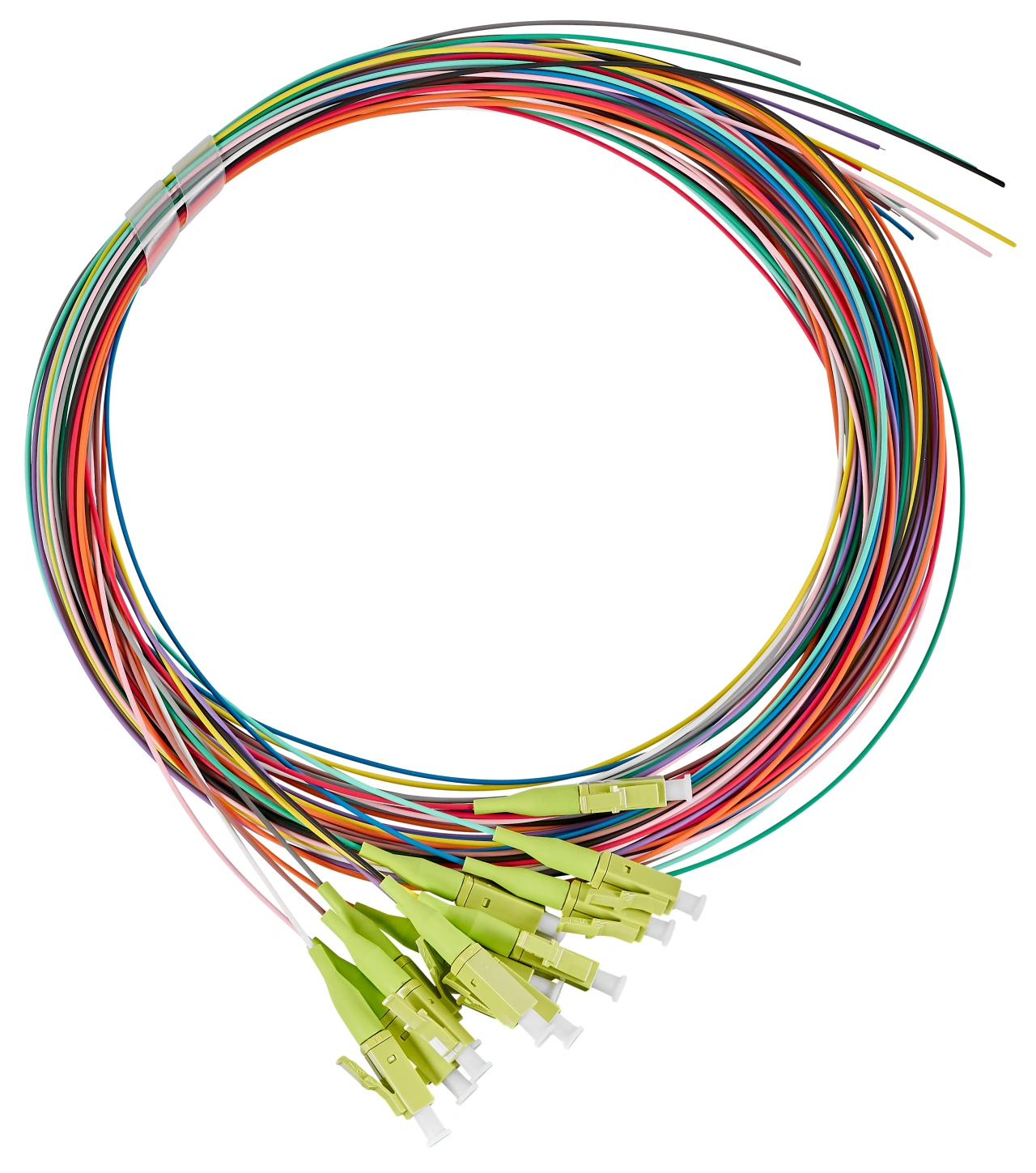 Pigtail FO LC, 50/125µm OM5, 2.0m, Easy Strip, 12pcs
