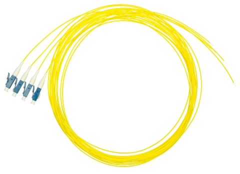 Pigtail LC, 9/125µm OS2, 2m, Easy Strip, galben,4buc