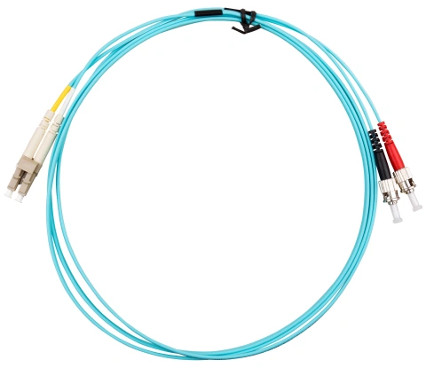 Patchcablu duplex LC/ST, 50/125µm OM3, LS0H-3, aqua, 10m_1
