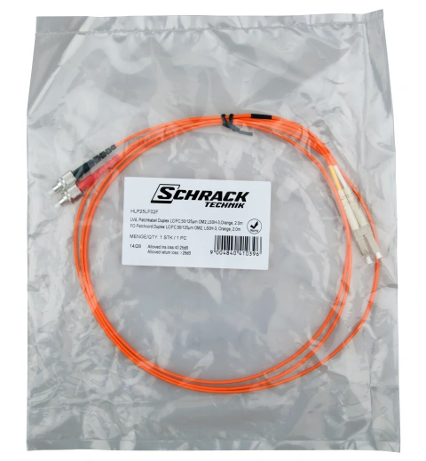 Patchcablu duplex, LC/FC, 50/125µm OM2 2m_2