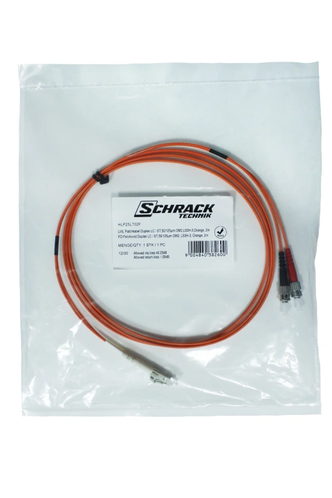 Patchcablu duplex, LC / ST, 50/125µ, OM2 2m_2