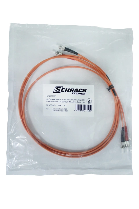Patchcablu duplex, ST/ST, 50/125µm OM2 2m_2