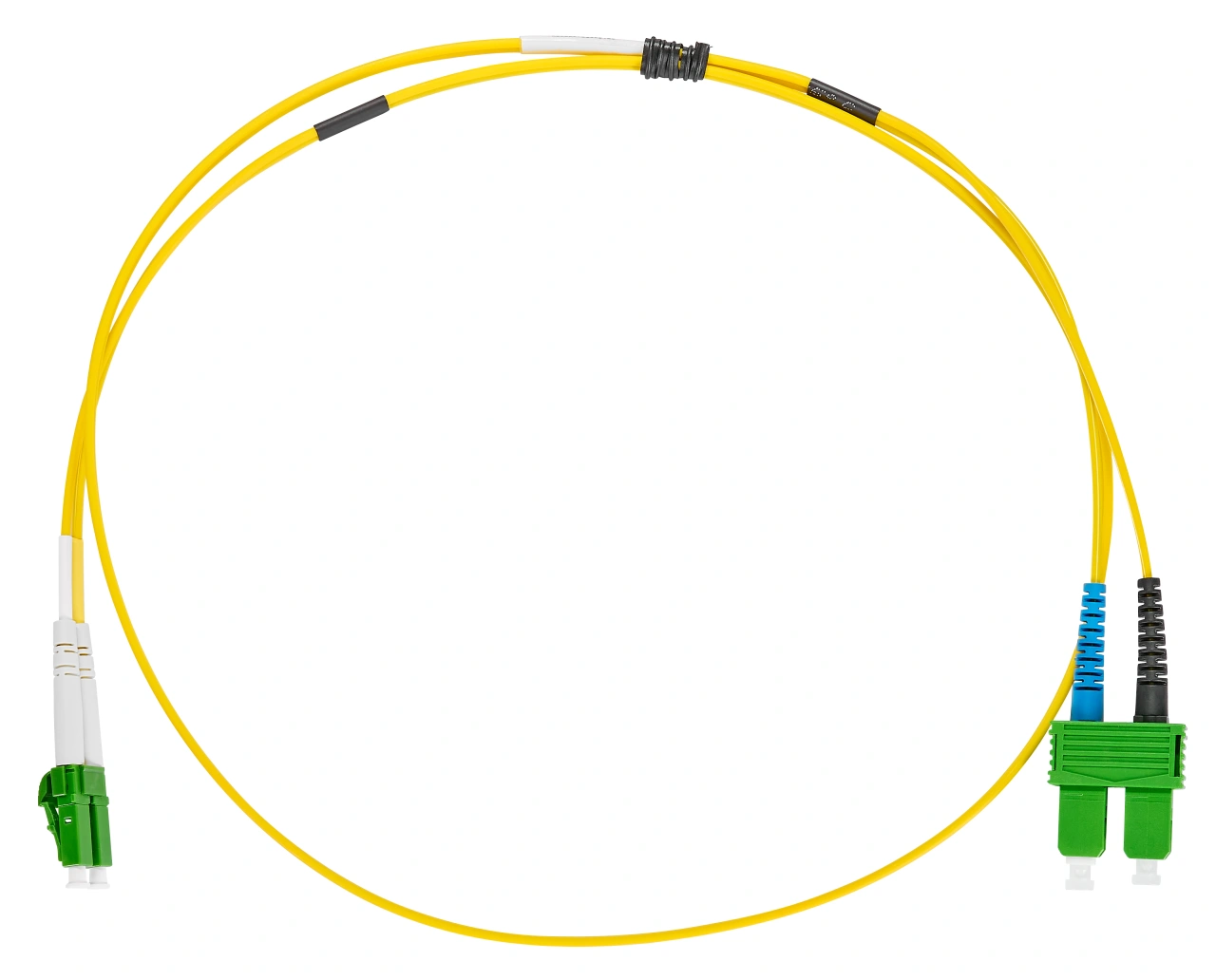 Patchcord Duplex LC/APC  /  SC/APC, 9/125µm OS2, LS0H-3, 10m