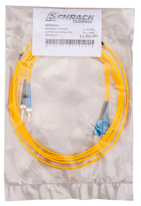 Patchcablu duplex, ST/SC, 9/125µm OS2, 2m_3
