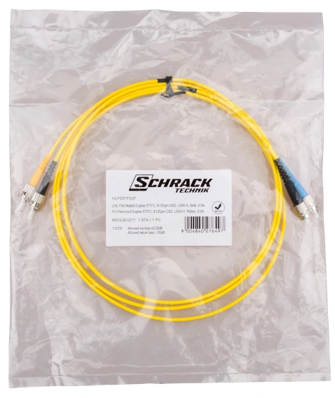 Patchcablu duplex, ST/FC, 9/125µm OS2, 2m_2