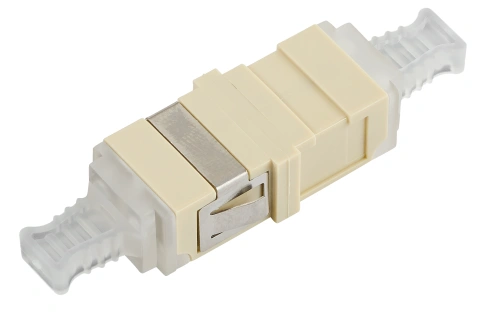 Cuplor FO LC-Duplex,Multimode,fosfor-bronz,fără flanșă,gri