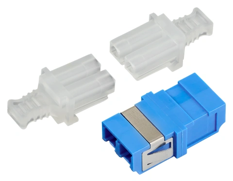 Cuplor FO LC-Duplex, Singlemode zirc, albastru_2