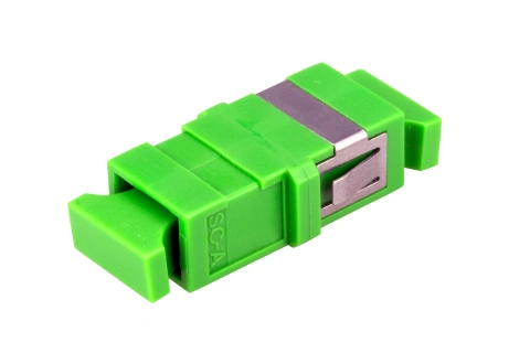 Cuplor SC/APC Simplex,Singlemode,fară flanşă,verde,ECO