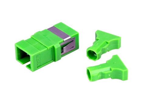 Cuplor SC/APC Simplex,Singlemode,fară flanşă,verde,ECO_1