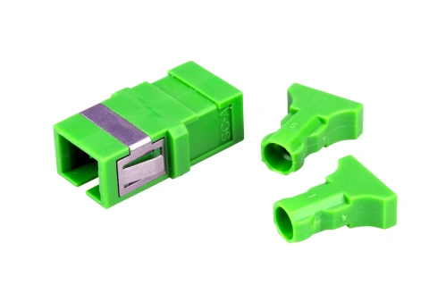 Cuplor SC/APC Simplex,Singlemode,fară flanşă,verde,ECO_3