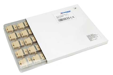 Cuplă SC Duplex,Plastic,Multimode,fosfo bronz,flanşă,bej,ECO_2