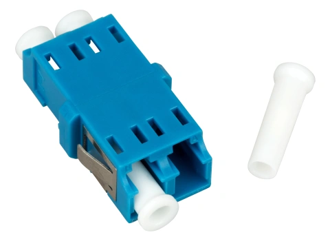 Cuplă LC Duplex,Plastic,Singlemode,zirc.,fără flanşă,bej,ECO_1