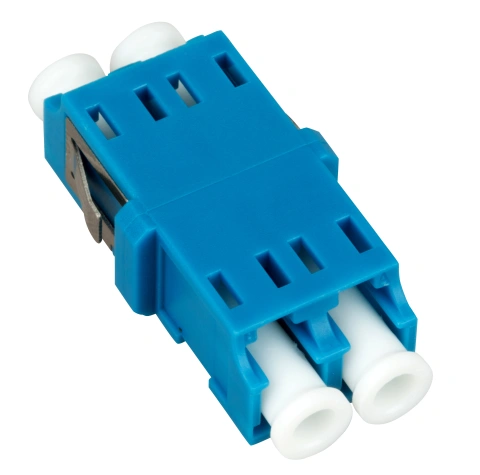 Cuplă LC Duplex,Plastic,Singlemode,zirc.,fără flanşă,bej,ECO_3