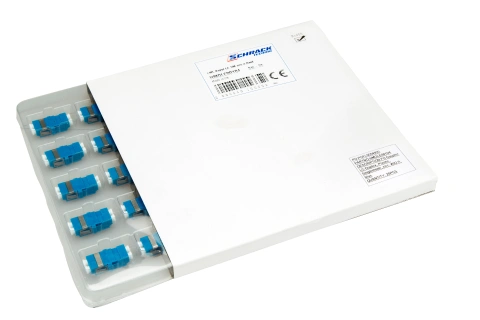 Cuplă LC Duplex,Plastic,Singlemode,zirc.,fără flanşă,bej,ECO_4