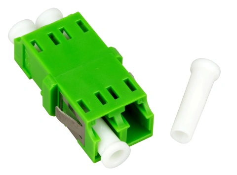 Cuplă LC/APC Duplex,Plastic,Singlemode,zir,fără fla,verdeECO