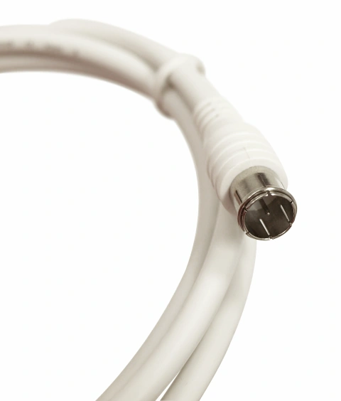 Patchcablu coaxial S4H, 2xF-Quick  >90dB, alb,  5,0m_1