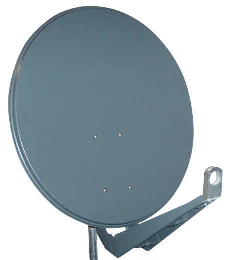 Antenă satelit 85cm/80cm,Al,40dB,sup.dubl.LNB incl.,antracit