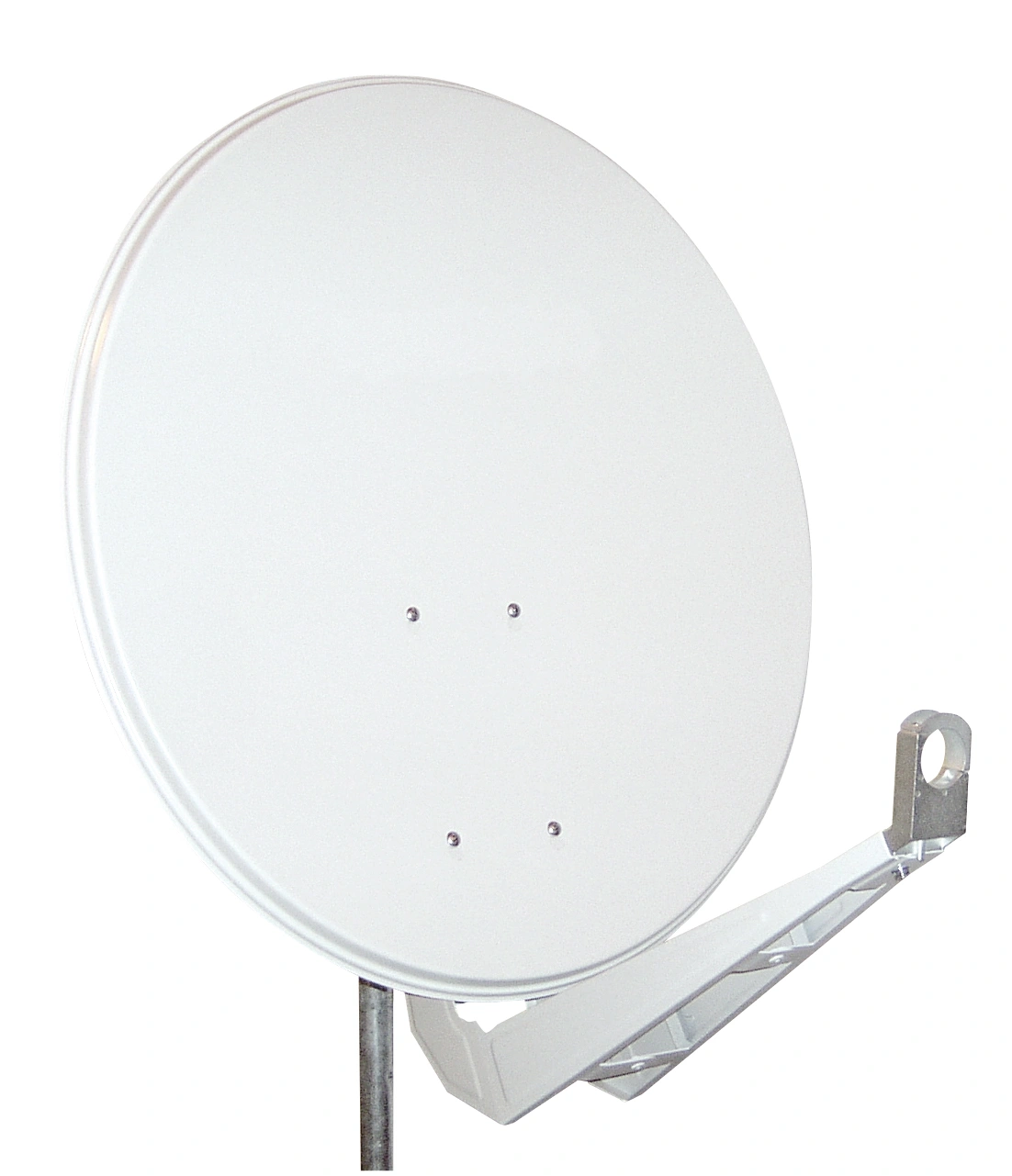 Antenă satelit 100cm/95cm,Al,>40dB,sup.dubl.LNB incl.,alb