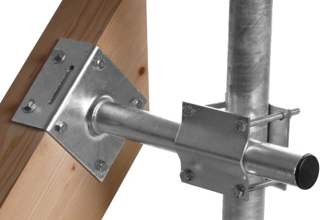 Sistem Fixare Verticală pe lemn pt. catarg D60mm,Ol_1
