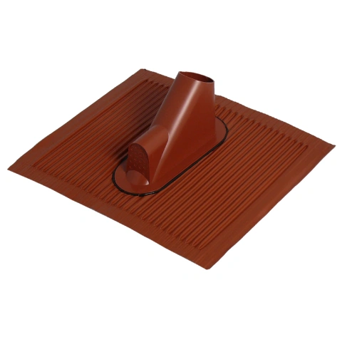 Trecere cablu prin acoperiş,45x50cm,D38-60mm,Alu.,roşie