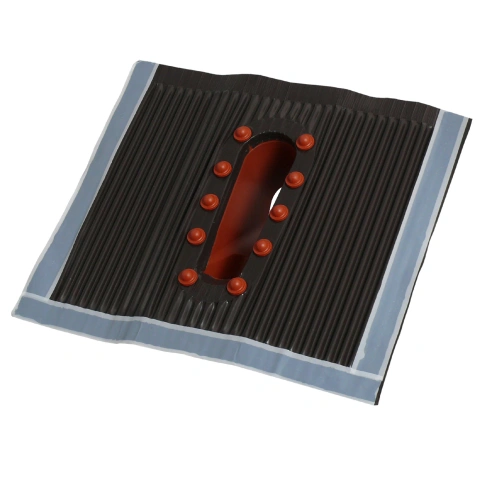 Trecere cablu prin acoperiş,45x50cm,D38-60mm,Alu.,roşie_1