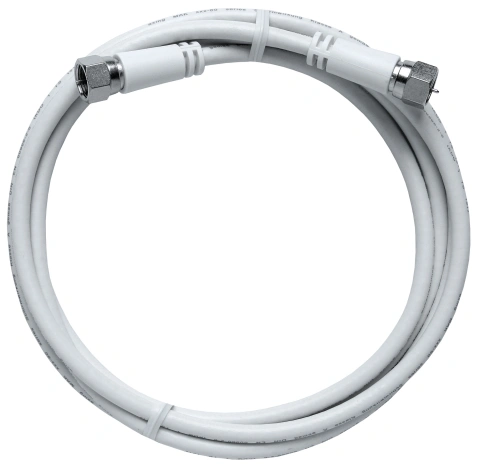 Patchcablu SAT Coax 2 x conectori F cu șurub, 2m