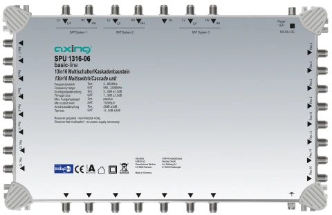 Multiswitch/cascad. 13 în 16, SPU 1316-06