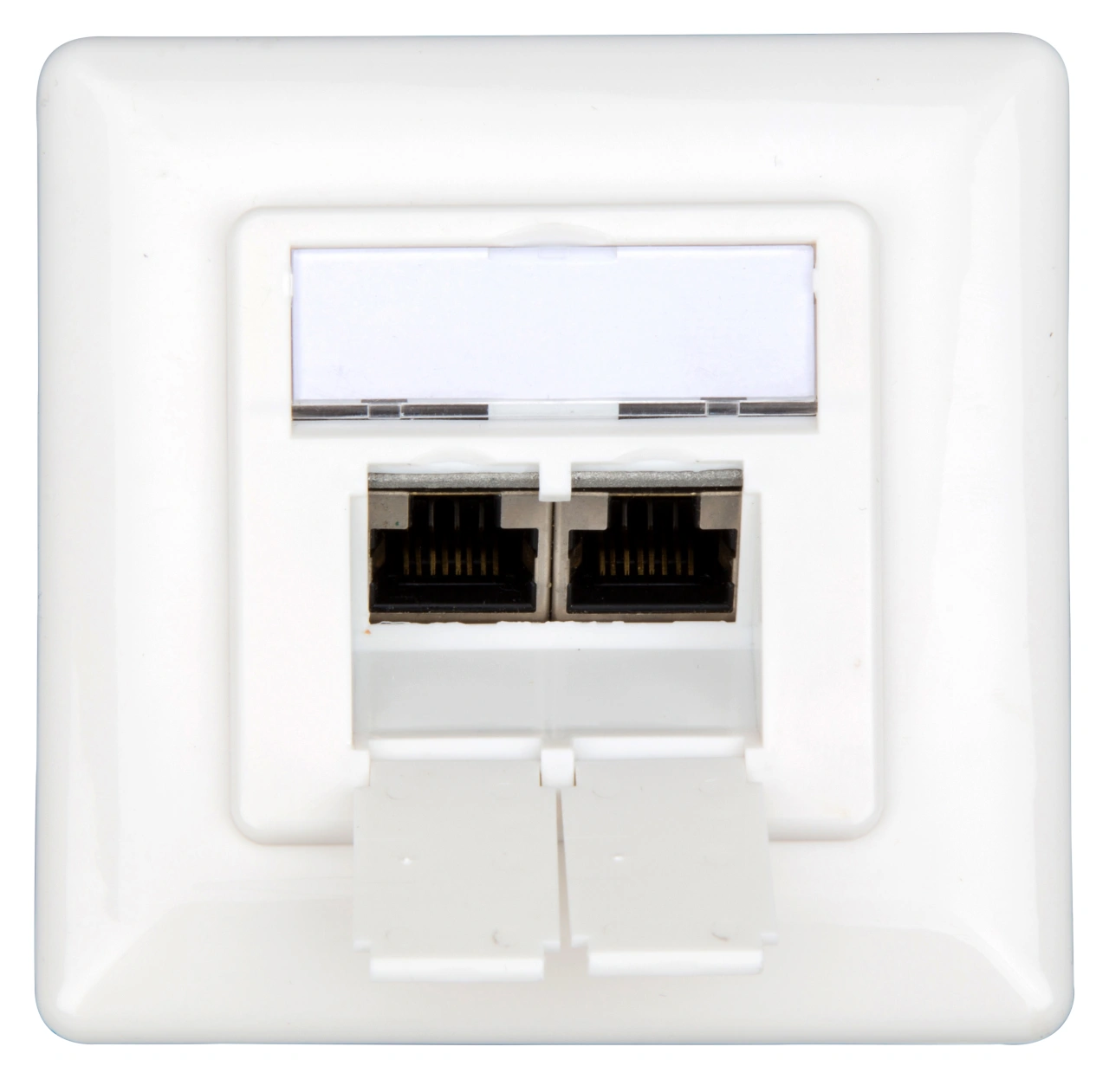 Priză de date C6, ecranat, 2xRJ45