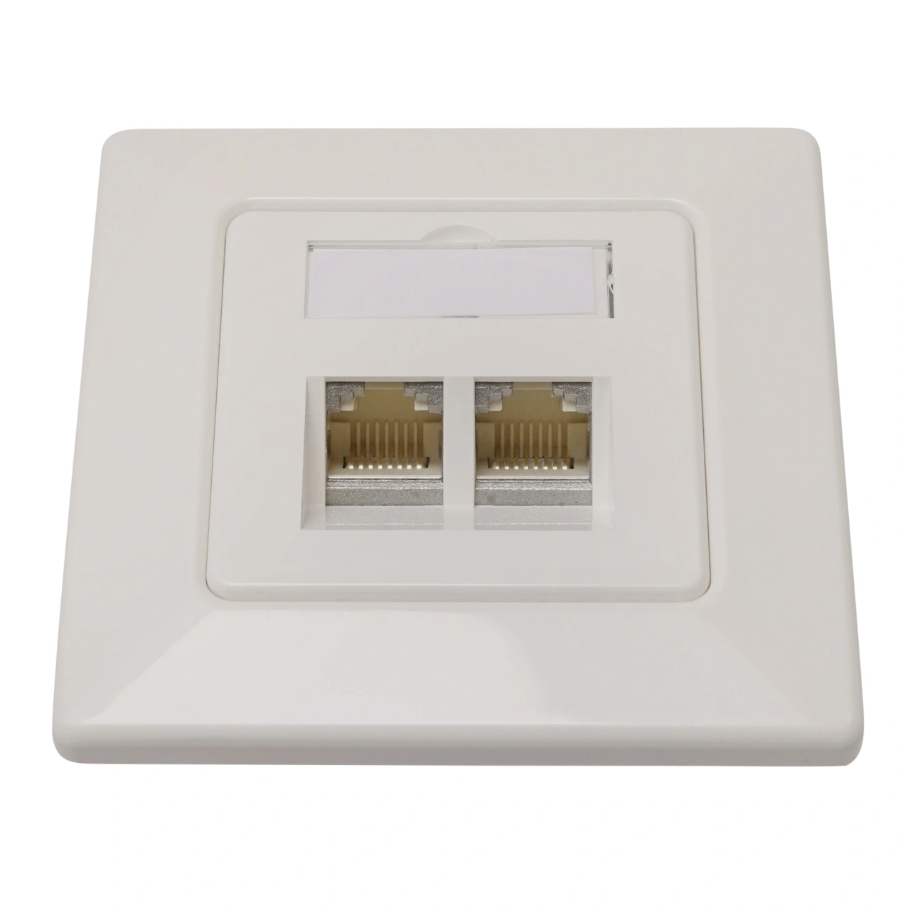 Priză date Cat6, ecranat, 2xRJ45, 10GB Class Ea