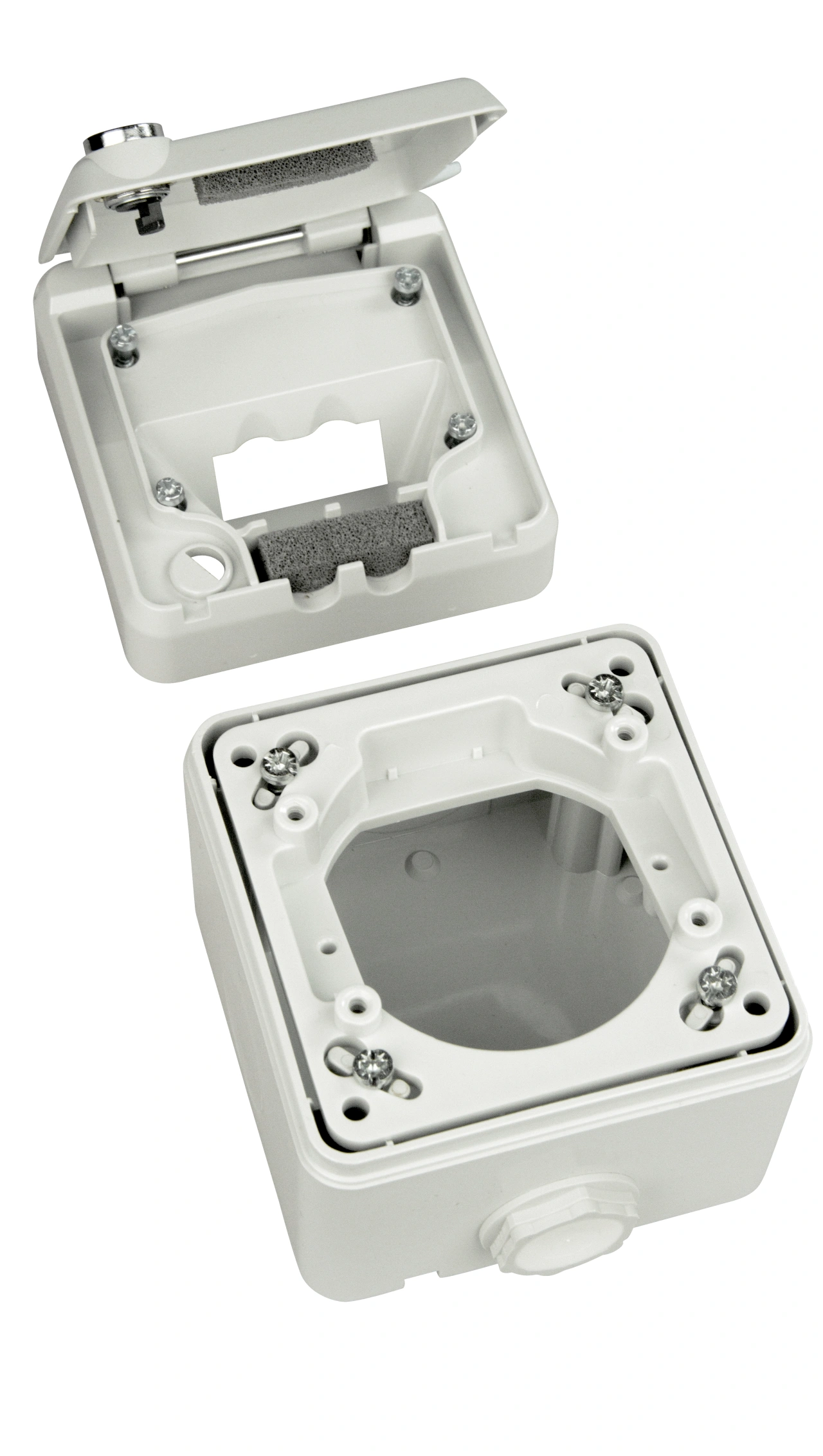 Doză IP44 LINE, PT, cu încuietoare, RAL7035